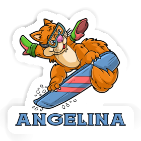 Aufkleber Angelina Boarderin Image