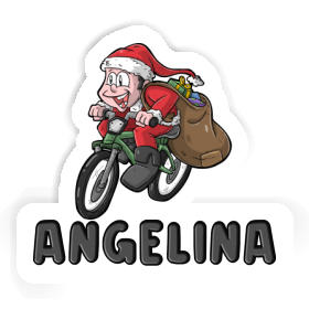 Bicycle Rider Sticker Angelina Image