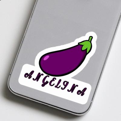 Aubergine Sticker Angelina Image