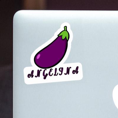 Aubergine Sticker Angelina Notebook Image