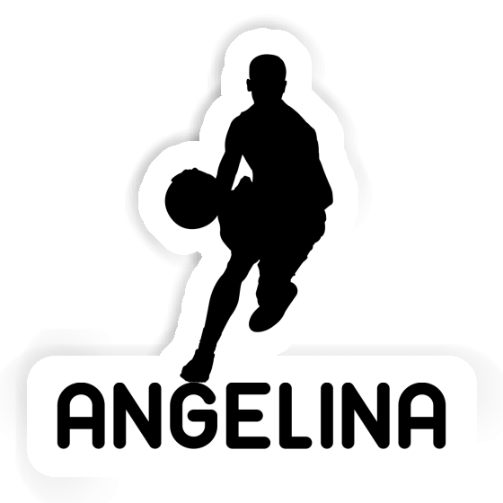 Sticker Angelina Basketball Player Laptop Image