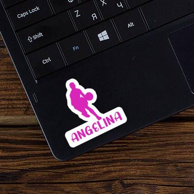 Basketballspieler Sticker Angelina Laptop Image