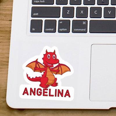 Autocollant Dragon Angelina Laptop Image