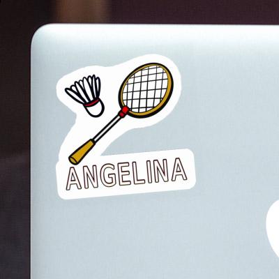 Badmintonschläger Sticker Angelina Laptop Image