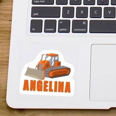 Sticker Angelina Excavator Laptop Image