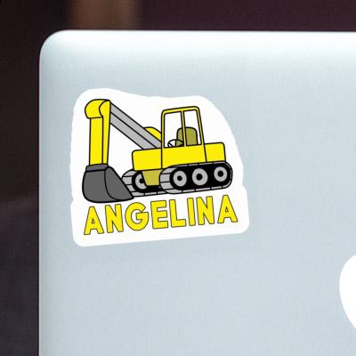 Excavator Sticker Angelina Notebook Image