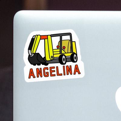 Mini-Excavator Sticker Angelina Image