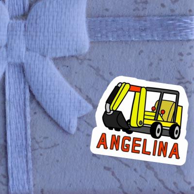 Mini-Excavator Sticker Angelina Laptop Image