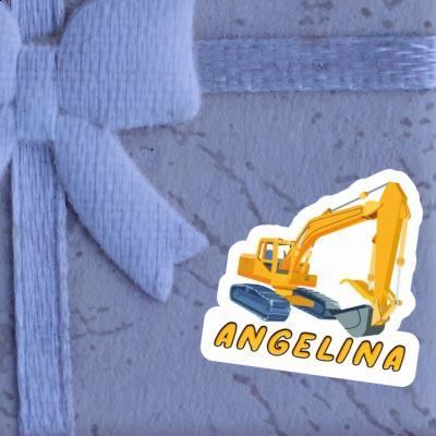 Sticker Excavator Angelina Image