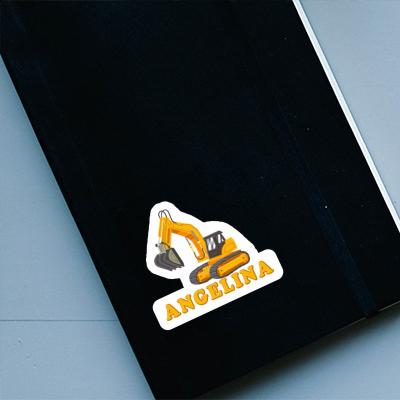 Angelina Sticker Excavator Laptop Image