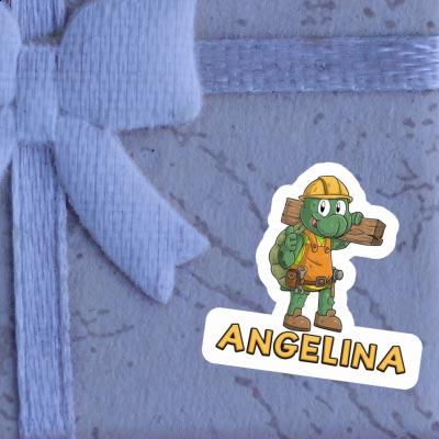 Sticker Angelina Construction worker Gift package Image