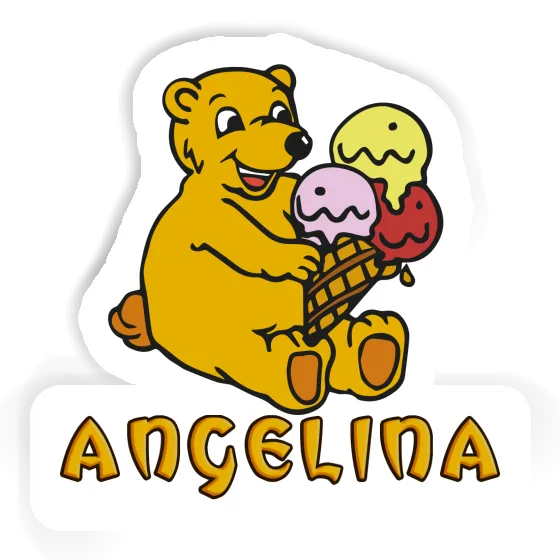 Ice Cream Sticker Angelina Notebook Image