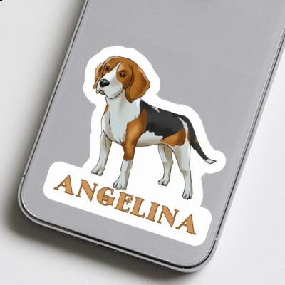 Beagle Sticker Angelina Laptop Image