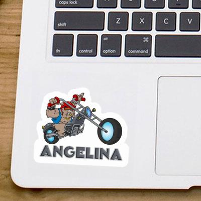 Sticker Angelina Biker Laptop Image