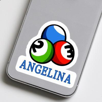 Sticker Billiard Ball Angelina Laptop Image