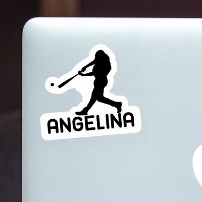 Angelina Sticker Baseball Player Image