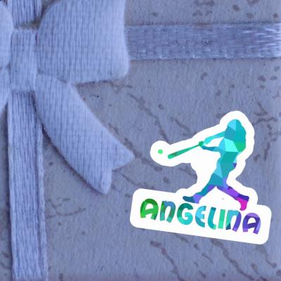 Baseballspieler Sticker Angelina Laptop Image