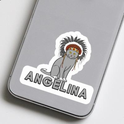 Sticker Angelina Indian Cat Gift package Image