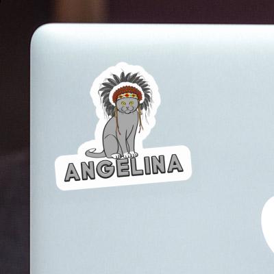 Sticker Angelina Indian Cat Gift package Image