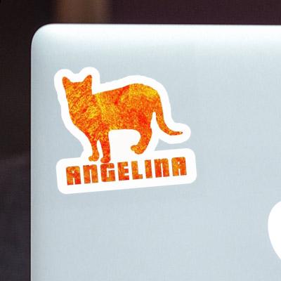 Sticker Angelina Cat Laptop Image