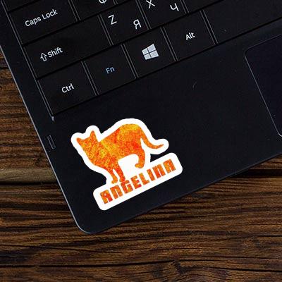 Sticker Angelina Cat Laptop Image