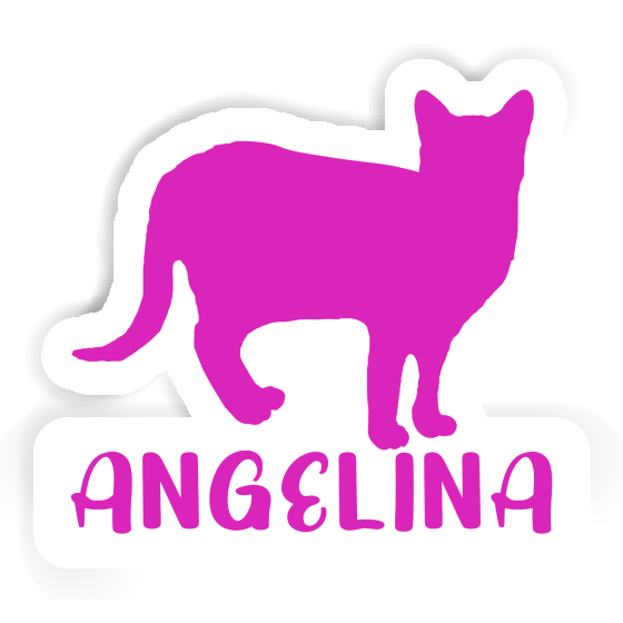 Sticker Cat Angelina Laptop Image