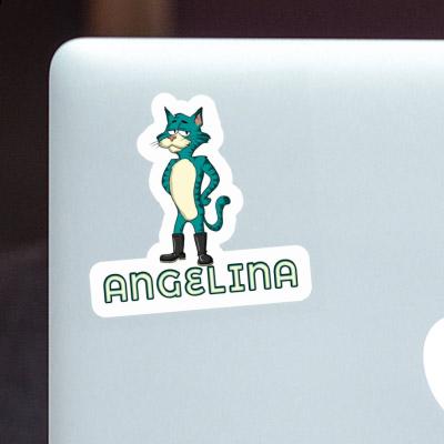 Autocollant Angelina Chat Laptop Image