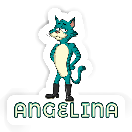 Autocollant Angelina Chat Image