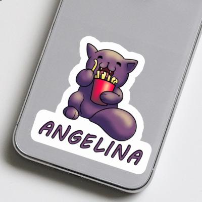 Sticker Cat Angelina Laptop Image