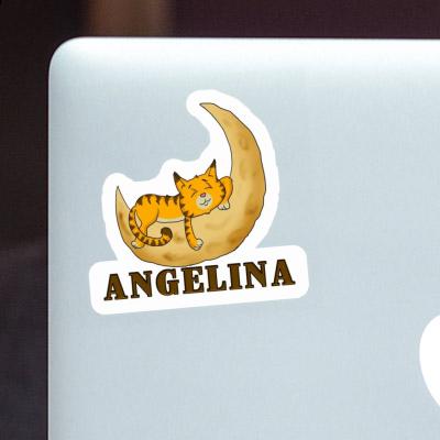 Sticker Angelina Sleeping Cat Image