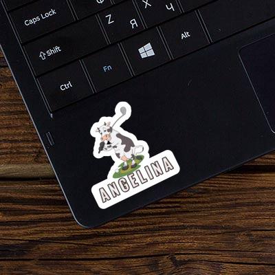 Sticker Golf Cow Angelina Image