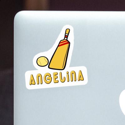 Sticker Angelina Cricket Bat Gift package Image