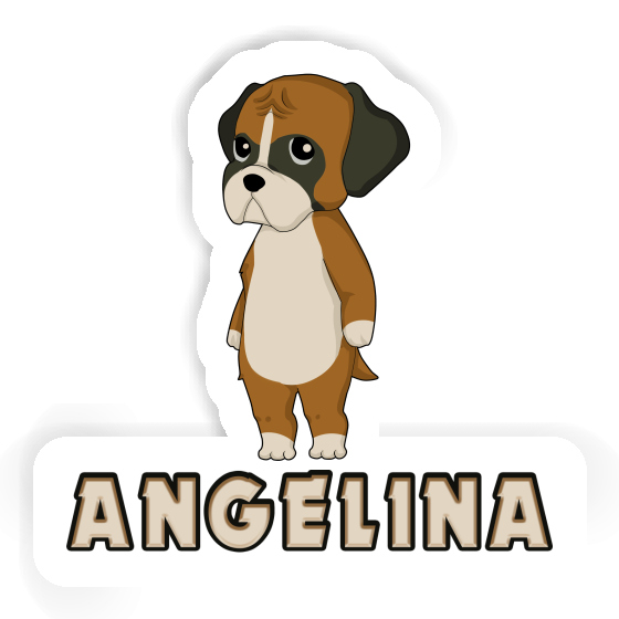 Angelina Sticker Deutscher Boxer Image