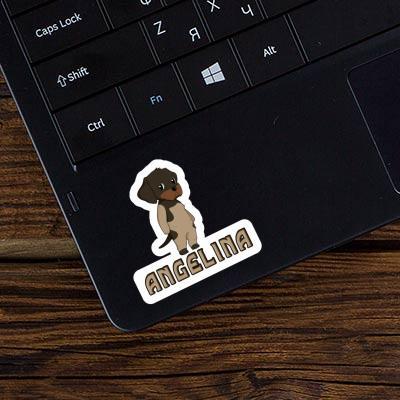 German Wirehaired Sticker Angelina Laptop Image