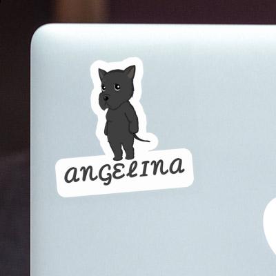 Angelina Sticker Giant Schnauzer Laptop Image