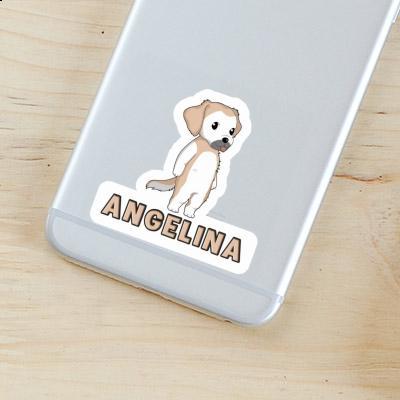 Angelina Aufkleber Golden Retriever Laptop Image