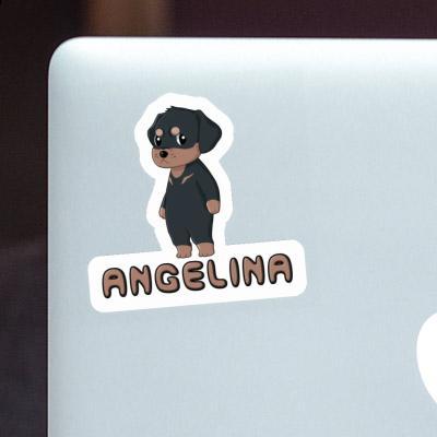 Sticker Angelina Rottweiler Laptop Image