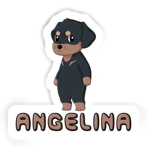 Sticker Angelina Rottweiler Notebook Image