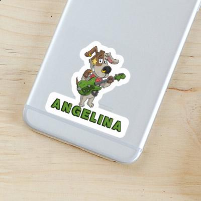 Angelina Sticker Gitarrist Laptop Image