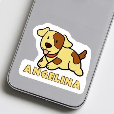 Hund Aufkleber Angelina Laptop Image