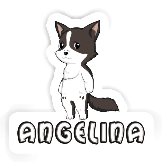 Sticker Angelina Border Collie Notebook Image