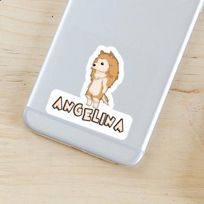 Angelina Sticker Collie Laptop Image