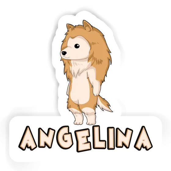 Angelina Sticker Collie Notebook Image