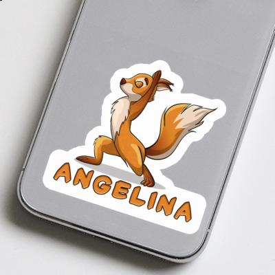 Angelina Sticker Yoga Squirrel Image