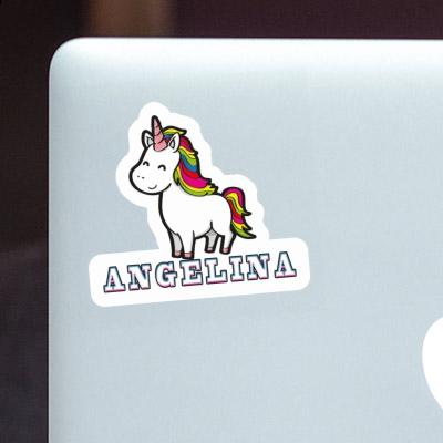 Sticker Angelina Unicorn Laptop Image