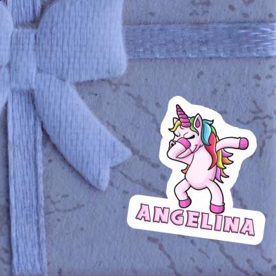 Sticker Dabbing Unicorn Angelina Image