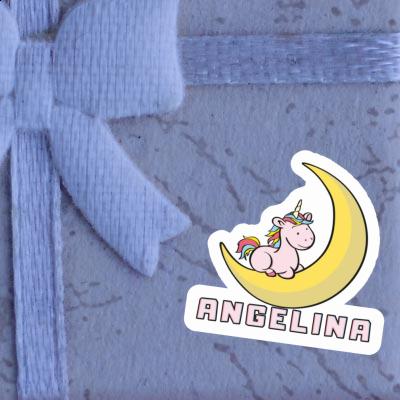 Sticker Angelina Unicorn Laptop Image