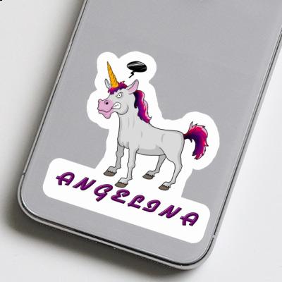 Sticker Unicorn Angelina Laptop Image