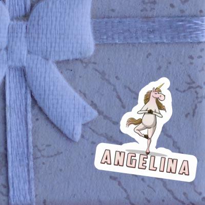 Sticker Angelina Yoga Unicorn Image