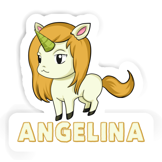 Unicorn Sticker Angelina Notebook Image